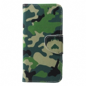 Flip Cover Huawei P20 Lite Militær Camouflage