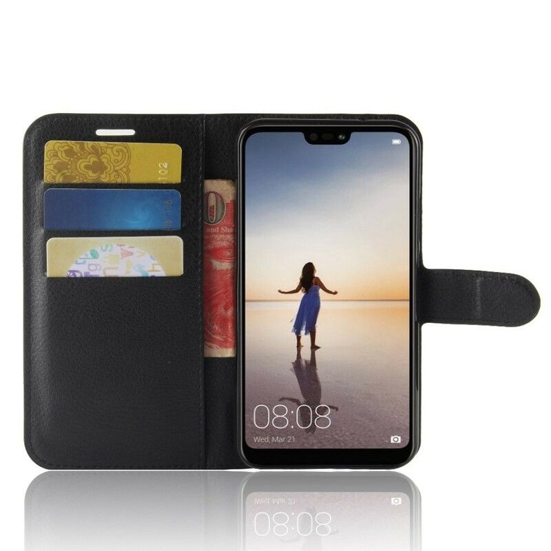 Flip Cover Huawei P20 Lite Retro Litchi