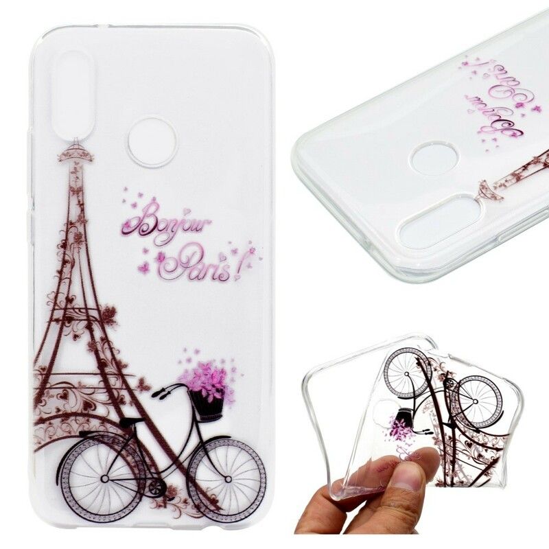 Mobilcover Huawei P20 Lite Transparent Bonjour Paris