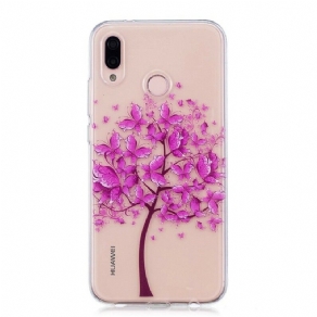 Mobilcover Huawei P20 Lite Transparent Skørt Træ