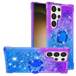 Cover Samsung Galaxy S24 Ultra 5g Gradient Glitter Med Støttering