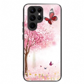 Cover Samsung Galaxy S24 Ultra 5g Kirsebærblomster Af Hærdet Glas