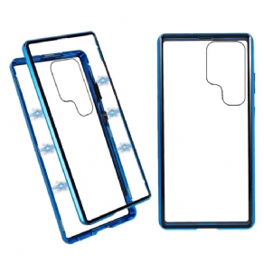 Cover Samsung Galaxy S24 Ultra 5g Magnetisk Hærdet Glas Og Dobbelt Beskyttelse