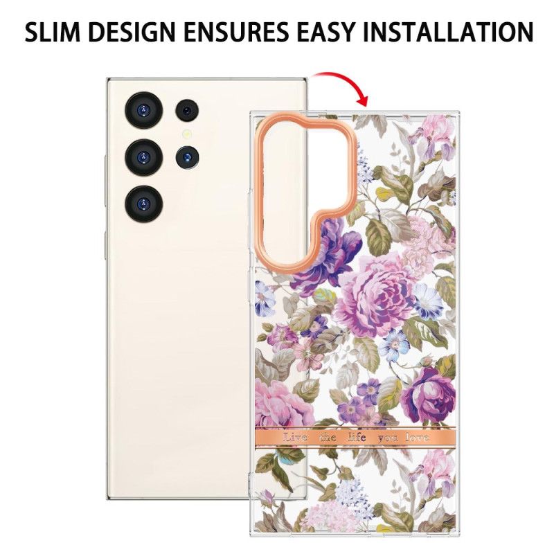 Cover Samsung Galaxy S24 Ultra 5g Med Blomstermønster