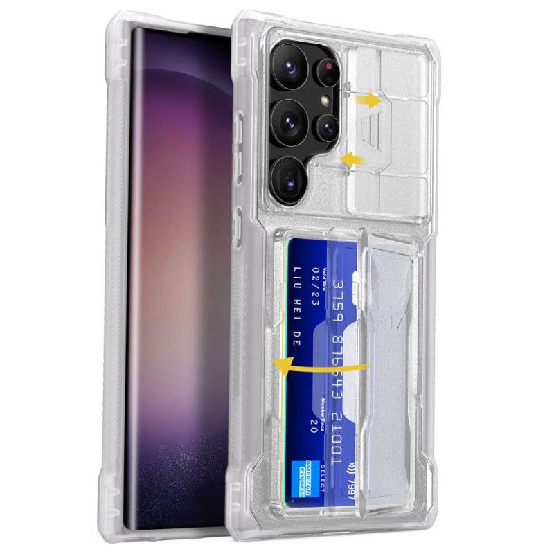 Cover Samsung Galaxy S24 Ultra 5g Telefon Etui Gkk Linsebeskyttelse Og Kortholder