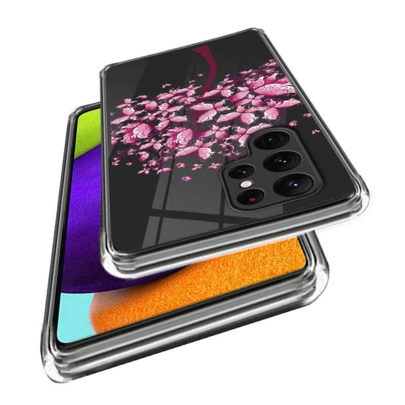 Cover Til Samsung Galaxy S24 Ultra 5g Lyserøde Blomster