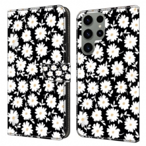 Flip Cover Samsung Galaxy S24 Ultra 5g Blomstermønster