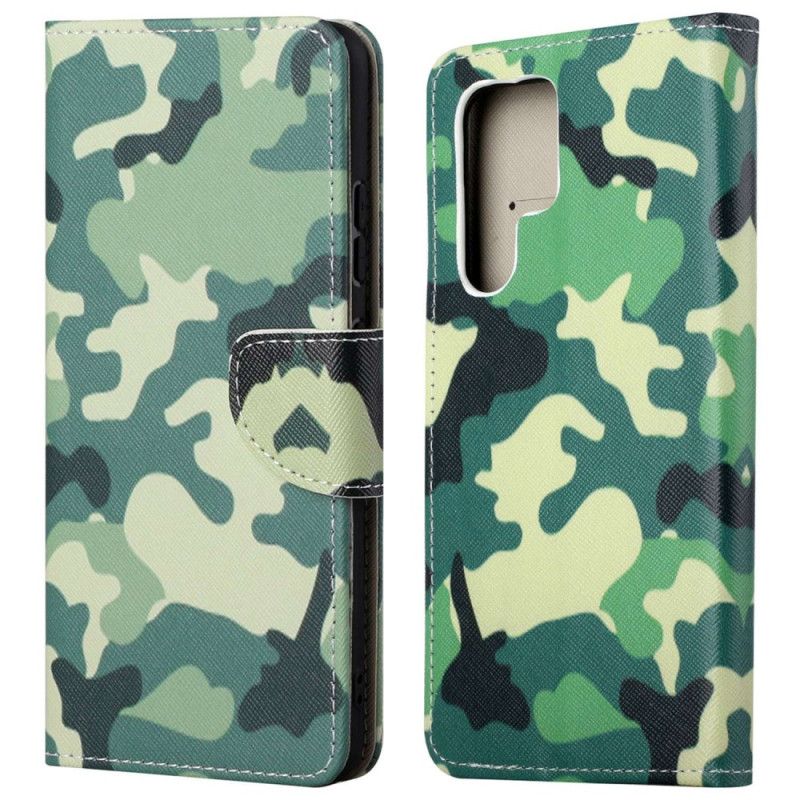 Flip Cover Samsung Galaxy S24 Ultra 5g Camouflagemønster