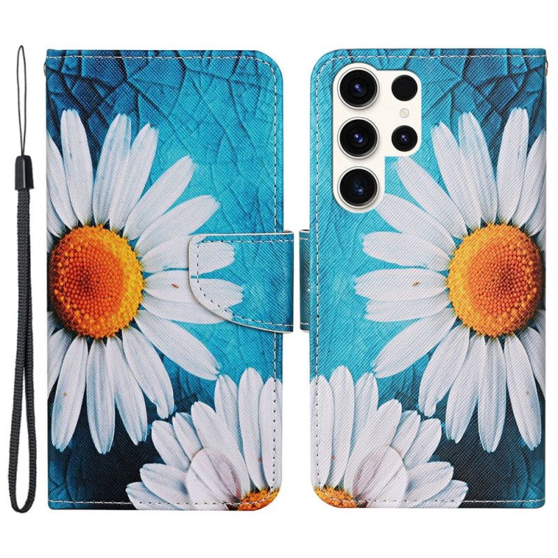 Flip Cover Samsung Galaxy S24 Ultra 5g Storremmekrysantemum