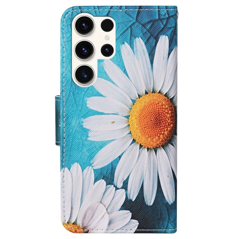 Flip Cover Samsung Galaxy S24 Ultra 5g Storremmekrysantemum