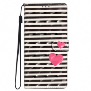 Flip Cover Samsung Galaxy S24 Ultra 5g Striber Og Hjerte