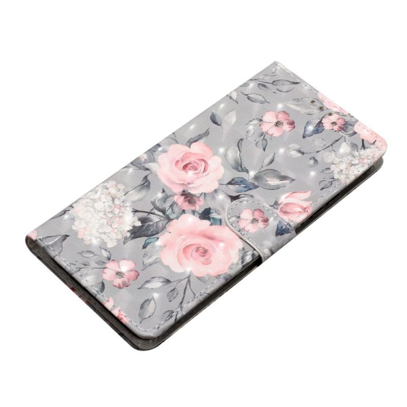 Læder Cover Samsung Galaxy S24 Ultra 5g Blomster Med Rem