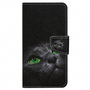 Læder Cover Samsung Galaxy S24 Ultra 5g Strappy Cat Eyes