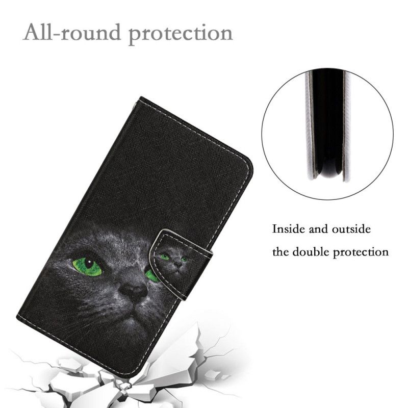 Læder Cover Samsung Galaxy S24 Ultra 5g Strappy Cat Eyes