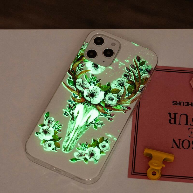 Cover iPhone 12 Pro Max Fluorescerende Blomsterelg