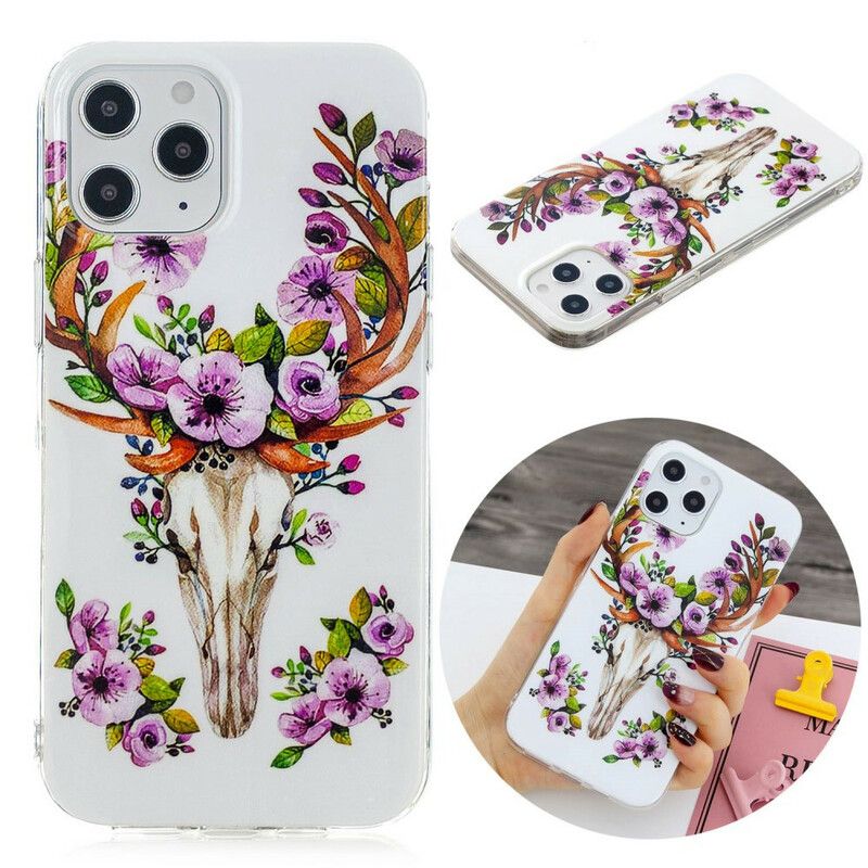 Cover iPhone 12 Pro Max Fluorescerende Blomsterelg