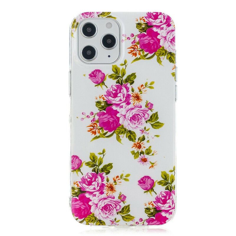 Cover iPhone 12 Pro Max Fluorescerende Frihedsblomster