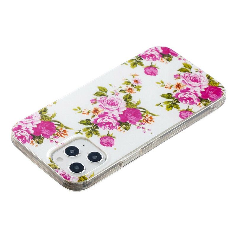 Cover iPhone 12 Pro Max Fluorescerende Frihedsblomster