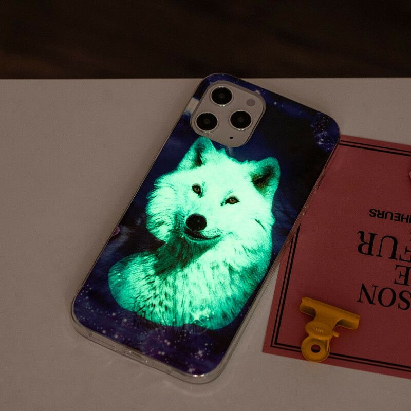 Cover iPhone 12 Pro Max Fluorescerende Wolf Series