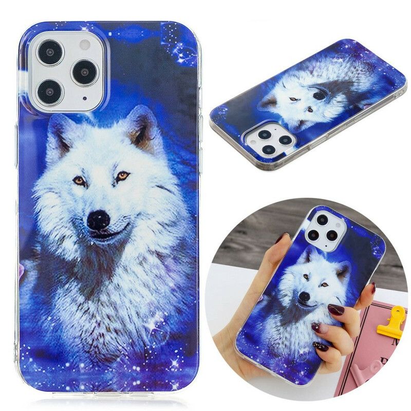 Cover iPhone 12 Pro Max Fluorescerende Wolf Series