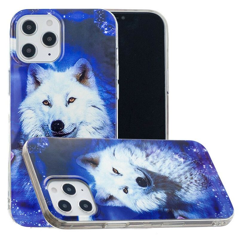 Cover iPhone 12 Pro Max Fluorescerende Wolf Series