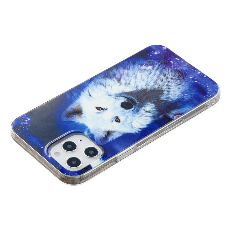 Cover iPhone 12 Pro Max Fluorescerende Wolf Series