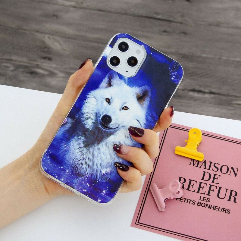 Cover iPhone 12 Pro Max Fluorescerende Wolf Series