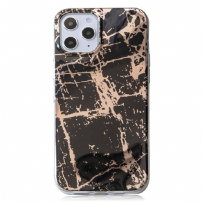 Cover iPhone 12 Pro Max Marmorfarvet Geometri 2