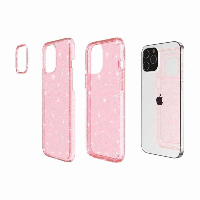 Cover iPhone 12 Pro Max Transparente Pailletter