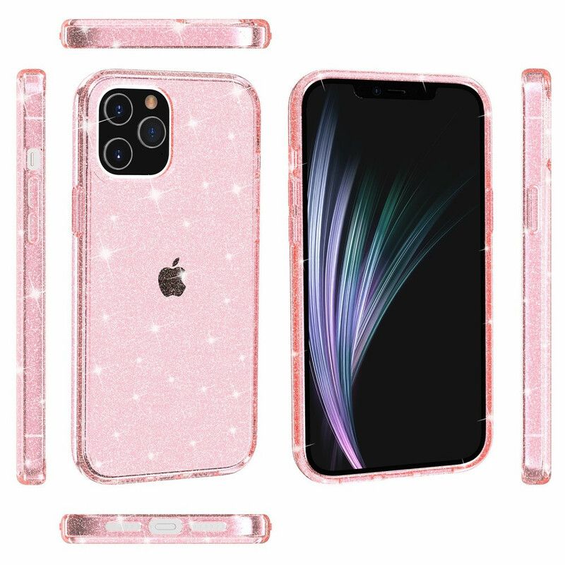 Cover iPhone 12 Pro Max Transparente Pailletter