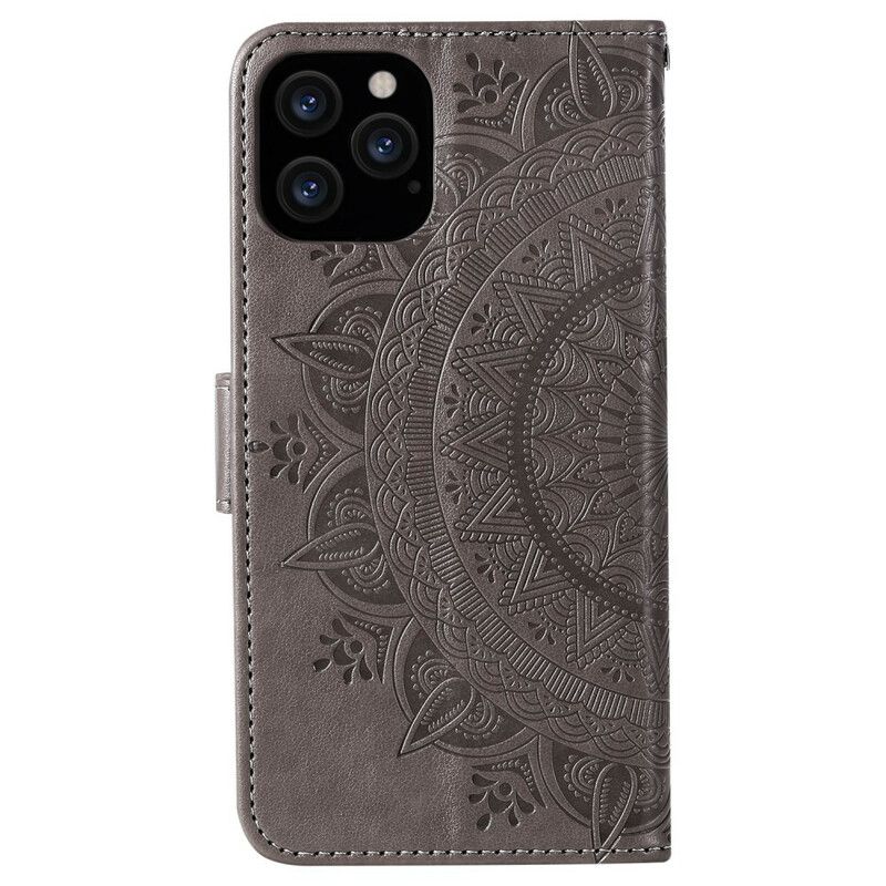 Læder Cover iPhone 12 Pro Max Sol Mandala