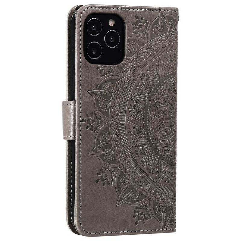 Læder Cover iPhone 12 Pro Max Sol Mandala