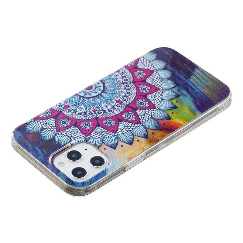 Mobilcover iPhone 12 Pro Max Fluorescerende Farverig Mandala