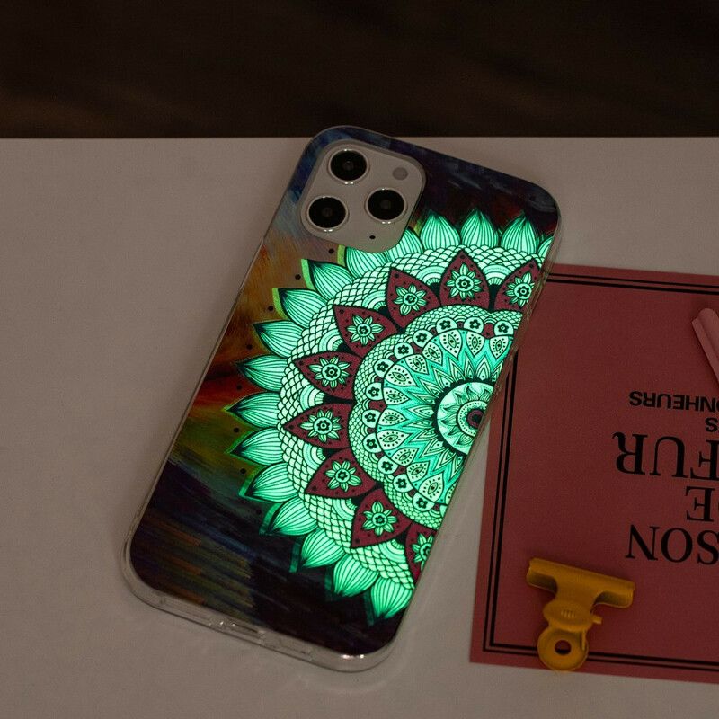 Mobilcover iPhone 12 Pro Max Fluorescerende Farverig Mandala