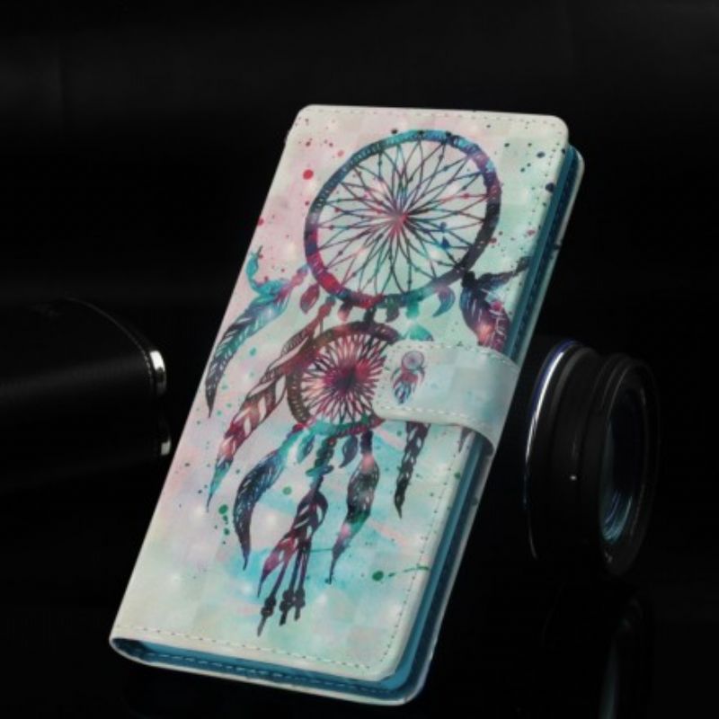 Læder Cover Sony Xperia XZ3 Akvarel Drømmefanger