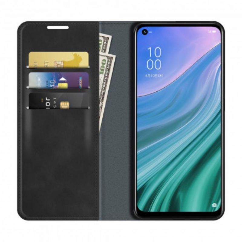 Cover Oppo A54 5G / A74 5G Flip Cover Skin-touch