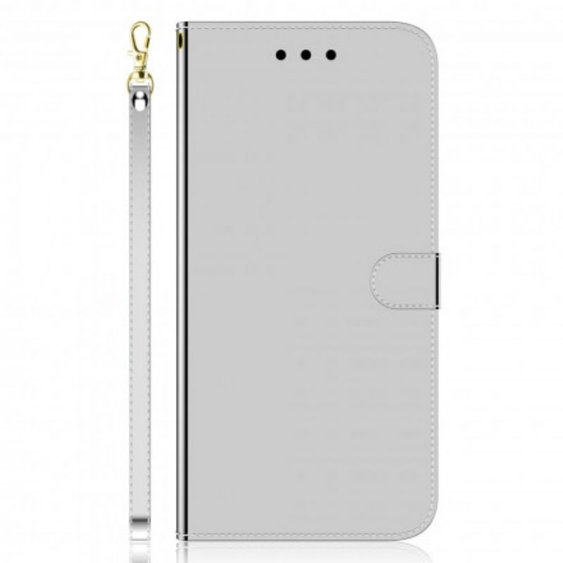 Flip Cover Oppo A54 5G / A74 5G Imiteret Læder Spejlcover