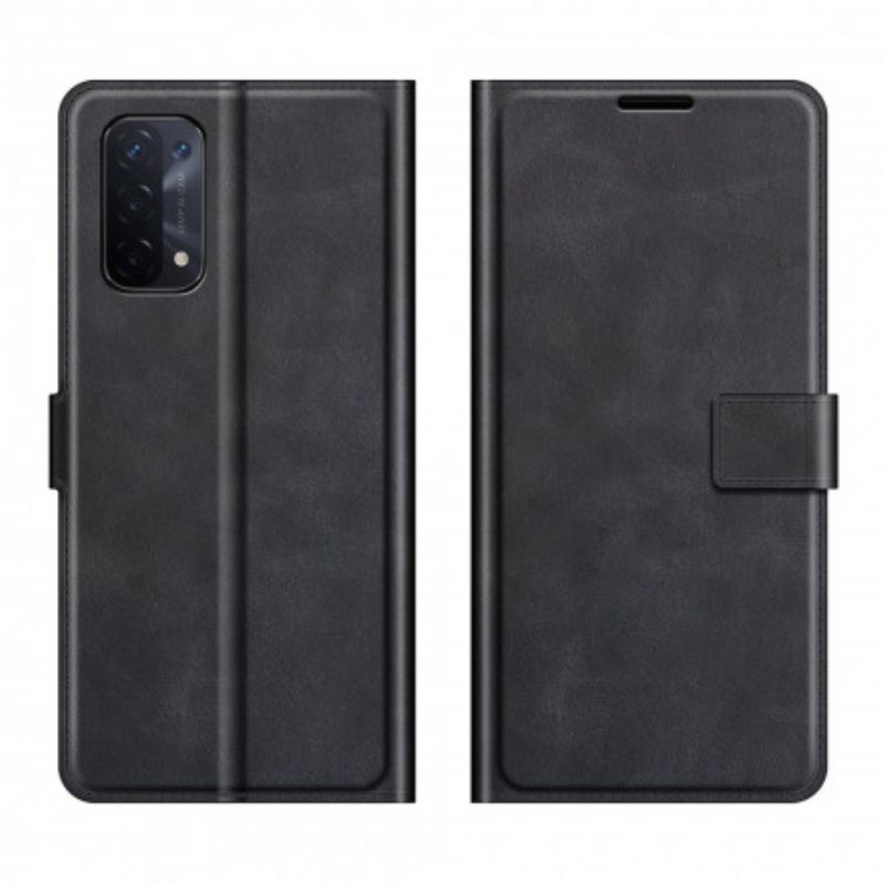 Flip Cover Oppo A54 5G / A74 5G Klassisk Retro Læderstil