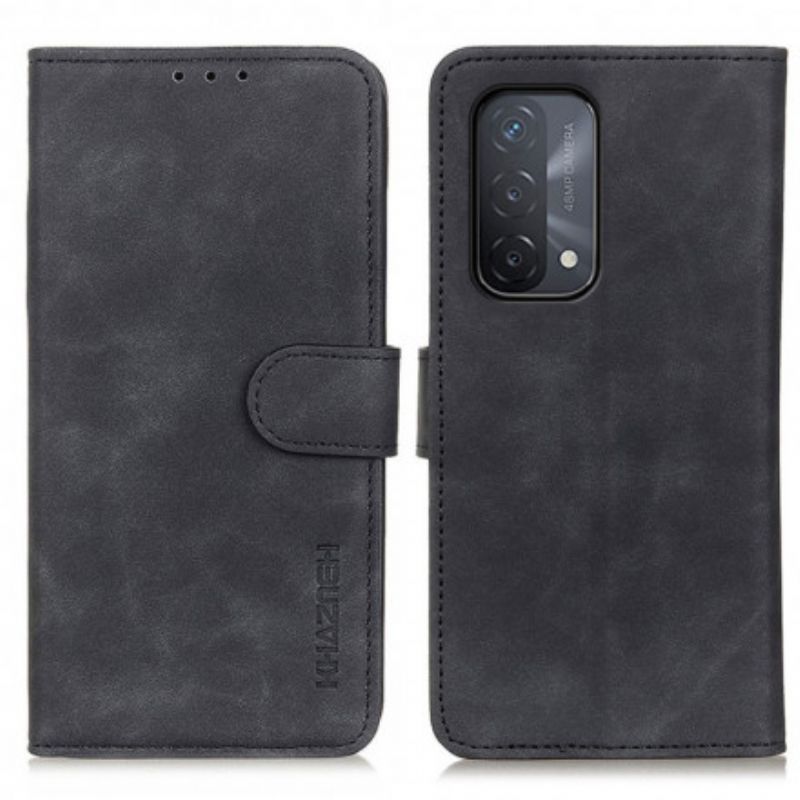 Flip Cover Oppo A54 5G / A74 5G Vintage Mat Lædereffekt Khazneh