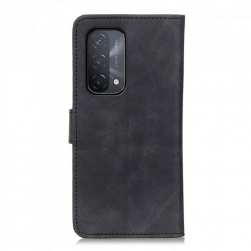 Flip Cover Oppo A54 5G / A74 5G Vintage Mat Lædereffekt Khazneh