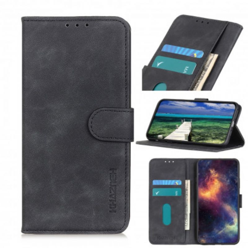 Flip Cover Oppo A54 5G / A74 5G Vintage Mat Lædereffekt Khazneh