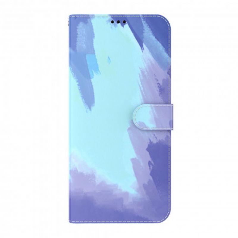 Læder Cover Oppo A54 5G / A74 5G Akvarel