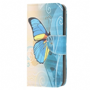 Flip Cover Huawei Y5p Sommerfugle Og Blomster 2