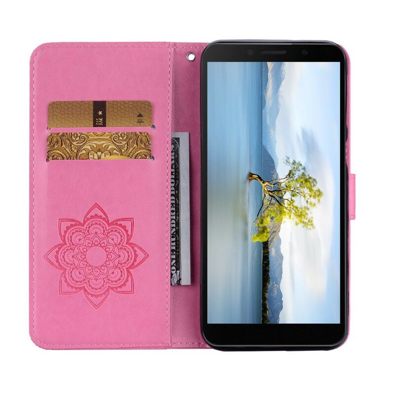 Flip Cover Huawei Y5p Ugle Mandala Og Charm