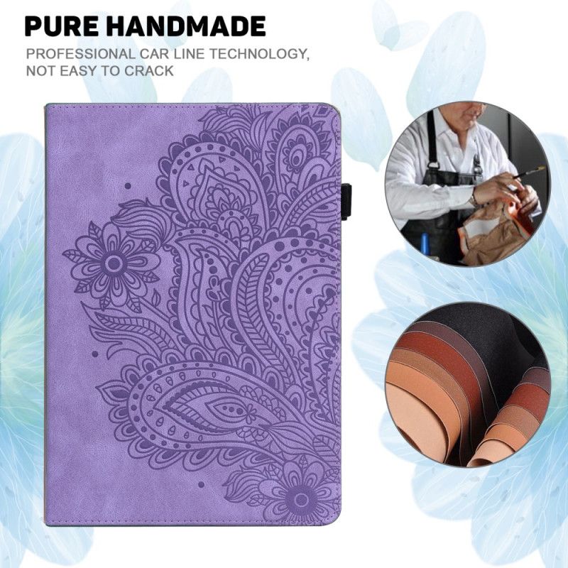 Case Samsung Galaxy Tab S9 Fe Telefon Etui Blomstermønster