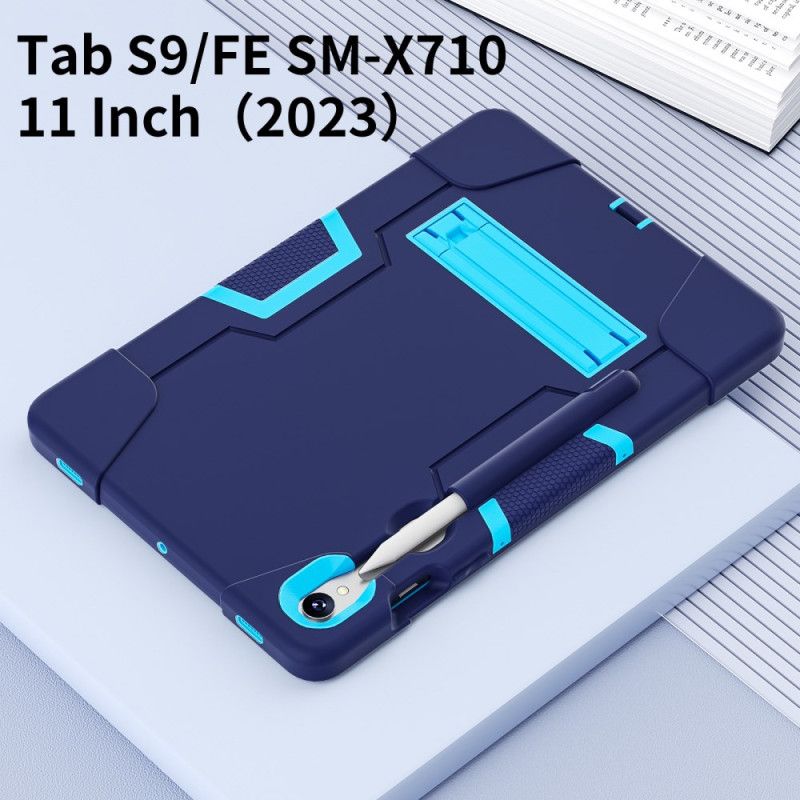 Cover Samsung Galaxy Tab S9 Fe Tofarvet Med Integreret Understøttelse