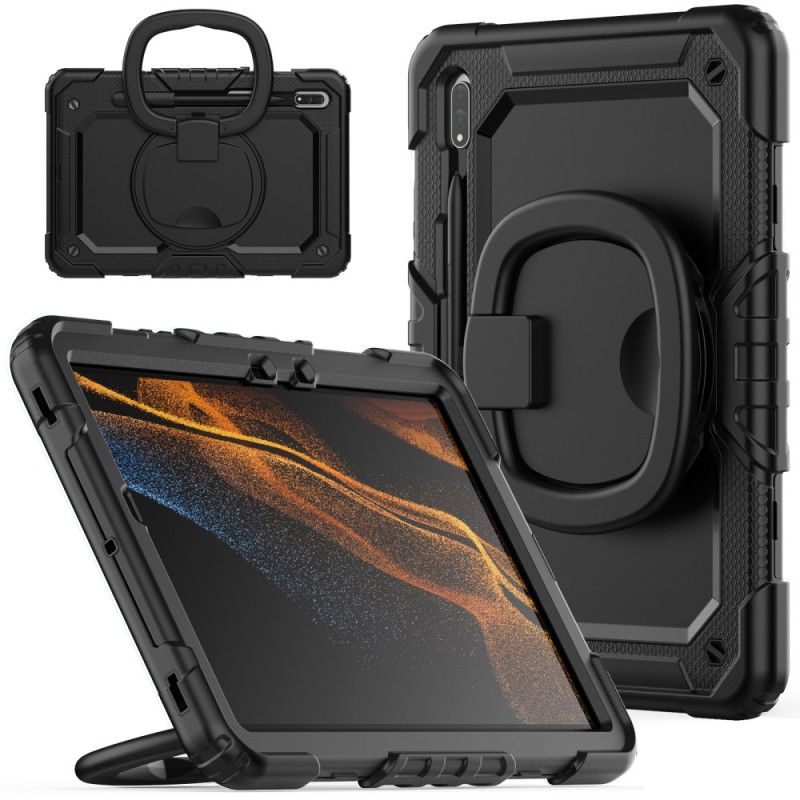 Cover Til Samsung Galaxy Tab S9 Fe Roterende Støtte Og Skulderrem