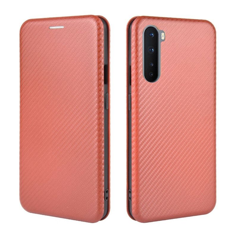 Cover OnePlus Nord Flip Cover Farvet Carbon Silikone