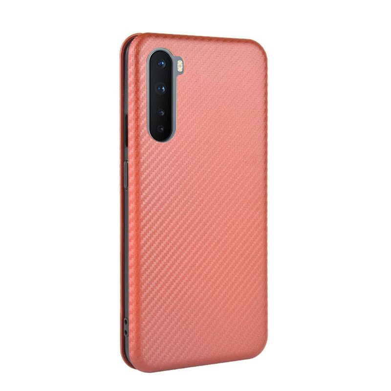 Cover OnePlus Nord Flip Cover Farvet Carbon Silikone