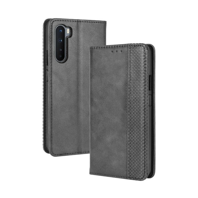 Cover OnePlus Nord Flip Cover Stylet Vintage Lædereffekt